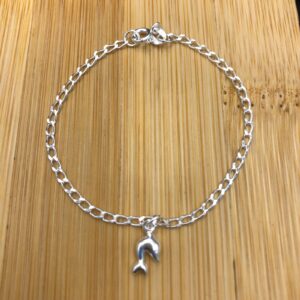 Pulseira Infantil 1 Golfinho De Prata