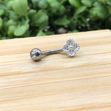 Piercing Furo Umbigo Cravejado - Imagem 11