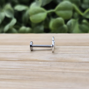 Piercing de prata 925 infinito vazado com detalhe cravejado para hélix, tragus e tash rock - Imagem 11