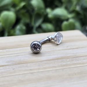 Piercing de Umbigo Coração Zircônia Branca 1,9cm - Imagem 11
