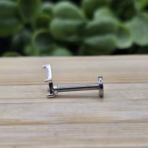 Piercing de prata 925 losango cravejado para hélix, tragus e tash rock - Imagem 11