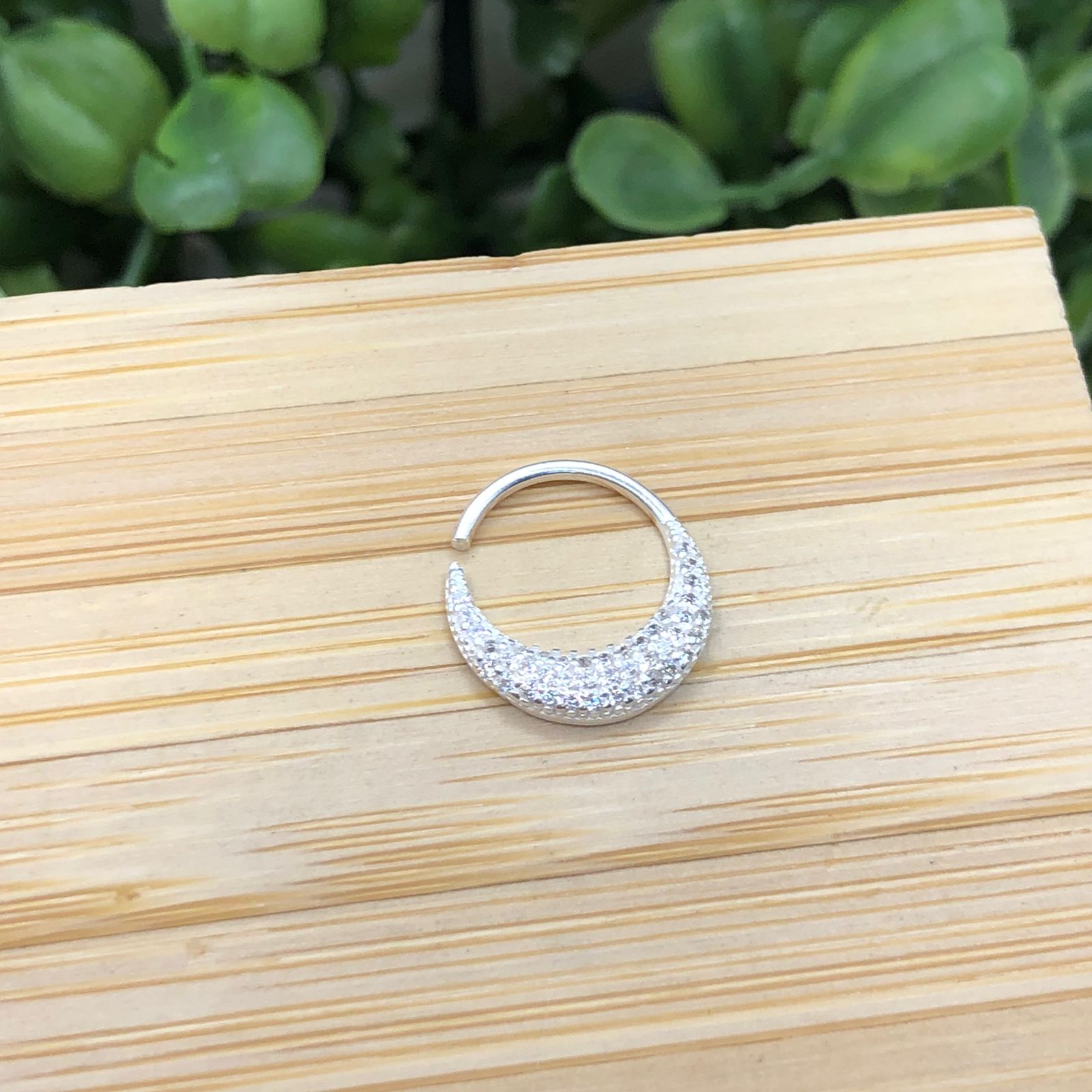 Piercing Furo Argola Cravejado