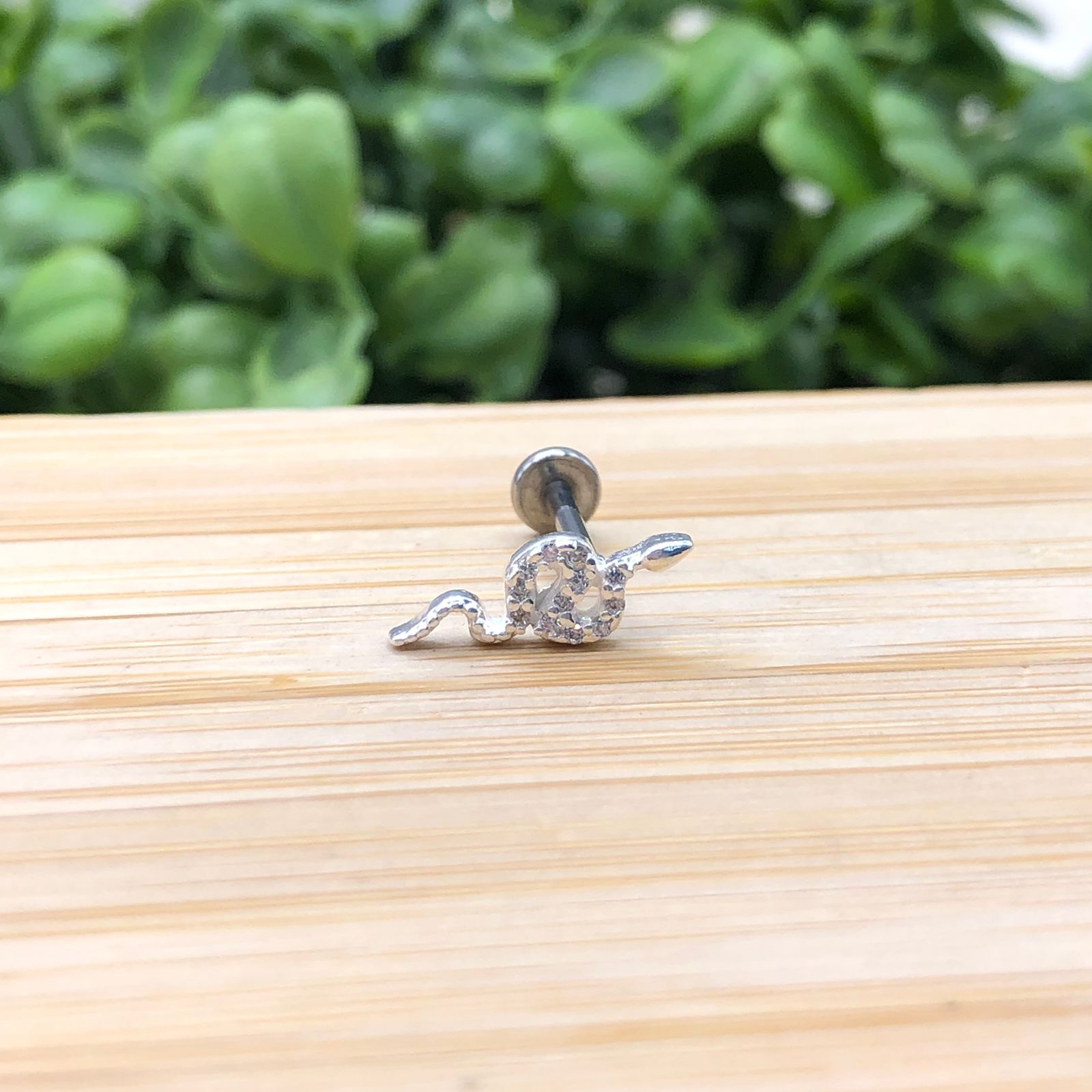 Piercing Cobra Cravejada