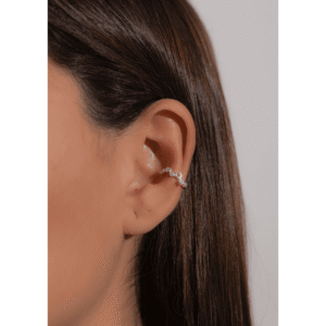 Piercing Fake Argola Estrela e Bolinha Zircônia